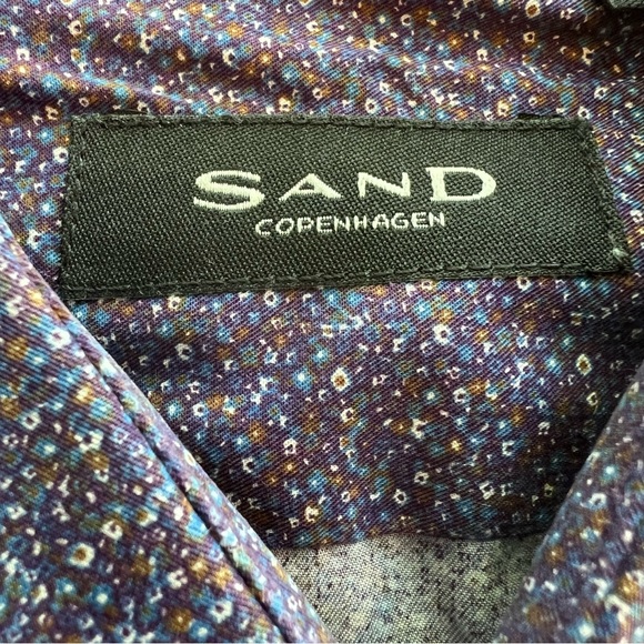 SAND Copenhagen • Floral Button Down • Size 16.5 42 - Picture 3 of 9